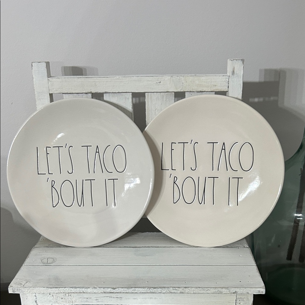 Rae Dunn Let's Taco 'Bout It Plates
